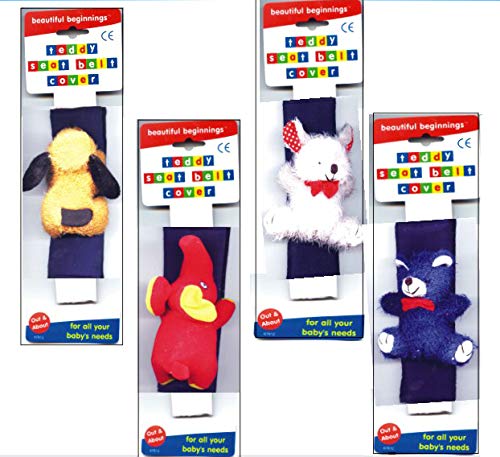 Childs Seat Belt Cover AST. Animal Designs & Colors, Case Pack of 48, Ideal for Bulk Buyers