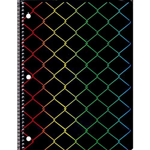 Geometric Neon 1 Subject Notebook Asst Designs, Case Pack of 48, Ideal for Bulk Buyers