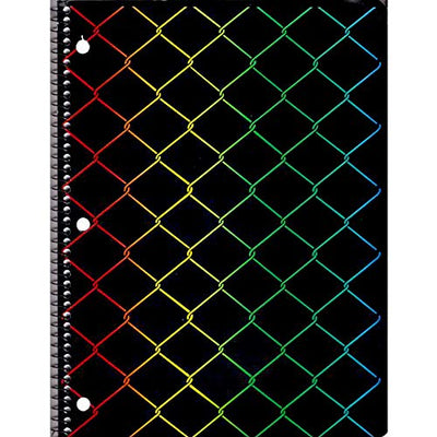 Geometric Neon 1 Subject Notebook Asst Designs, Case Pack of 48, Ideal for Bulk Buyers