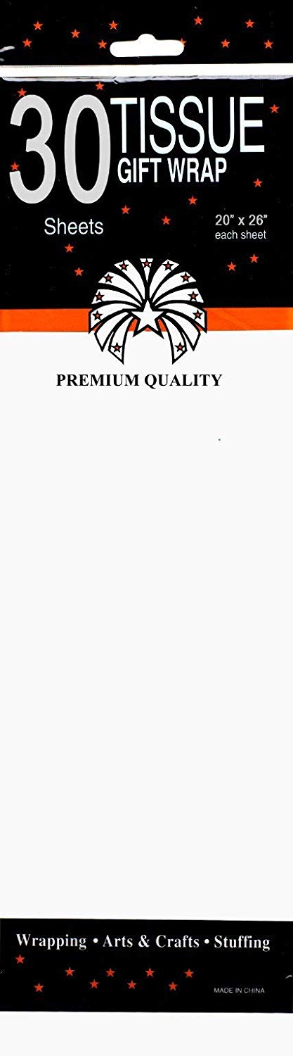 Bulk Buy, Tissue Paper, White Color, 30 Sheets, 20x26 Inches, Case Pack of 72, Ideal for Bulk Buyers