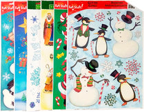 Christmas Window Clings Asst # 2 , Case Pack of 48, Ideal for Bulk Buyers