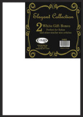 White Gift Box, 2 pk , Large, Case Pack of 48, Ideal for Bulk Buyers