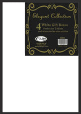 White Gift Box, 4pk, Small, Case Pack of 48, Ideal for Bulk Buyers