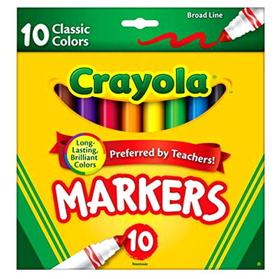 Crayola Markers, 10 pk, Case Pack 24, Ideal for Bulk Buyers