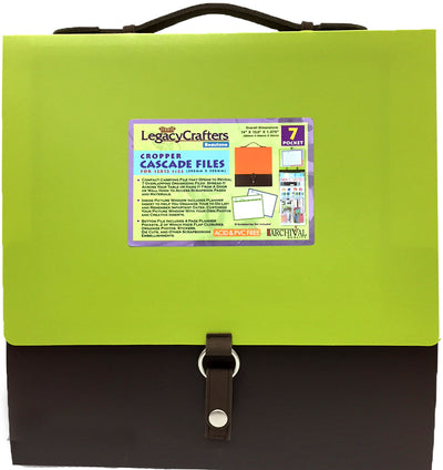 BEAUTONE Cascade File 7 Pockets 12 x 12" - Lime , Case Pack of 12 , Ideal for Bulk Buyers