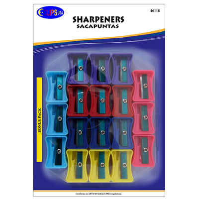 Sharpeners 12 pk, Assorted Colors, Case Pack of 48, Ideal for Bulk Buyers