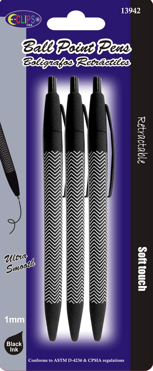 Ball point pen, 3pk, Case Pack of 48,Ideal for Bulk buyers