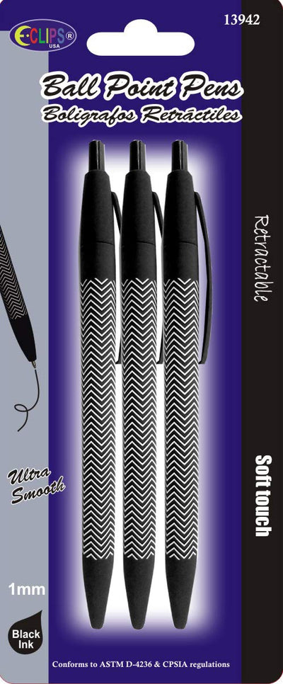 Ball point pen, 3pk, Case Pack of 48,Ideal for Bulk buyers