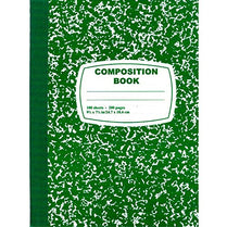 Composition Notebook, 100 Sheets, Green, Case Pack of 48, Ideal for Bulk Buyers