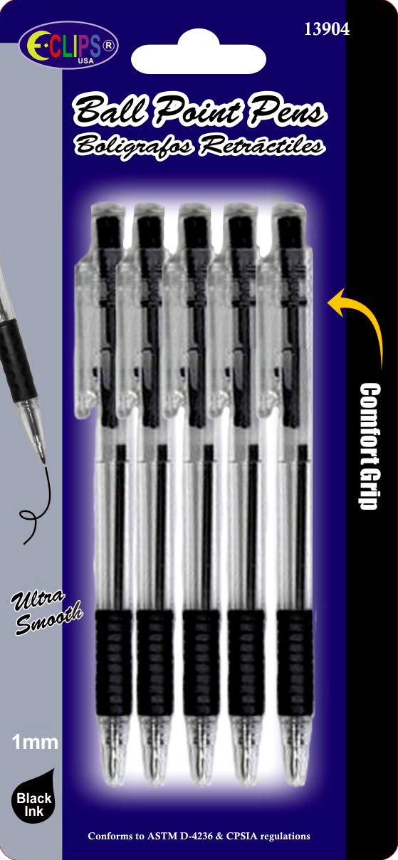 Comfort Grip pen, 5pk, Case Pack of 48, Ideal for Bulk buyers