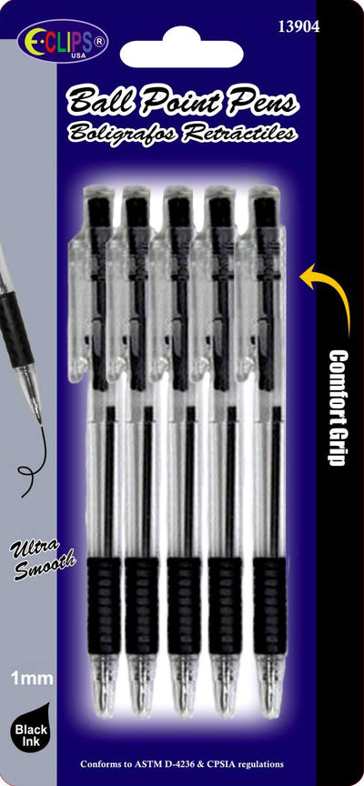 Comfort Grip pen, 5pk, Case Pack of 48, Ideal for Bulk buyers