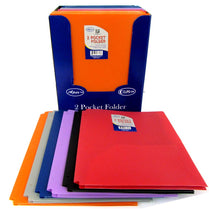 2 Pocket Poly Folder, Fancy, No Hole Case Pack of 48, Ideal for Bulk Buyers