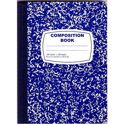 Composition Notebook, 100 Sheets, Blue, Case Pack of 48, Ideal for  Bulk Buyers