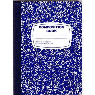 Composition Notebook, 100 Sheets, Blue, Case Pack of 48, Ideal for  Bulk Buyers