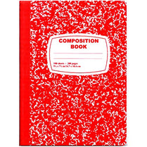 Composition Notebook, 100 Sheets, Red, Case Pack of 48, Ideal for Bulk Buyers