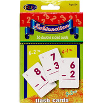 AUKSales Flash Cards, Subtraction, Case Pack of 48 , Ideal for Bulk Buyers