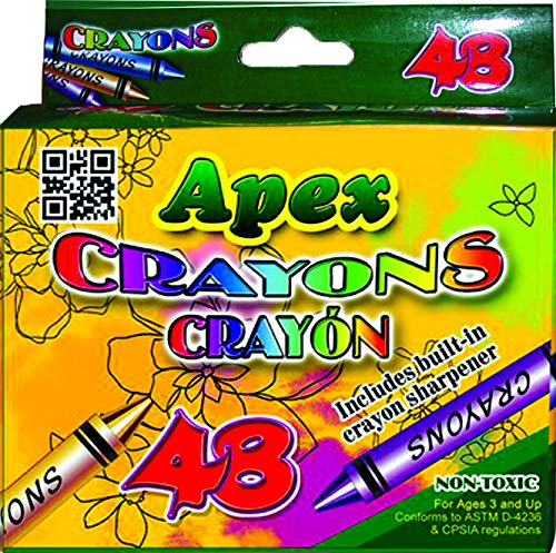 Crayons 48ct. Boxed, Case Pack of 48, Ideal for Bulk Buyers
