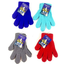 Warm Winter Magic Gloves for Children (Boys/Girls) Stretchable and Assorted Colors 48 Pack