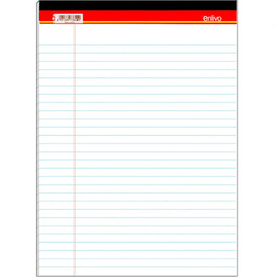 Premium Legal pad, 8.5"x11.75", 50 sheets, white, made in Indonesia, Case Pack of 72, Ideal for Bulk Buyers