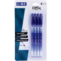 LINC OFFIX Ballpen, 4pk, Blue, Case Pack of 48, Ideal for Bulk Buyers