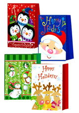 Christmas Medium Glossy Bag, Case Pack of 168, Ideal for Bulk Buyers