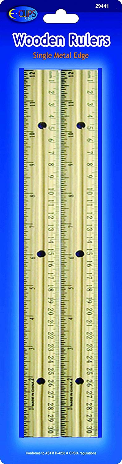 Wooden Ruler, Case Pack of 48, Ideal for Bulk Buyers
