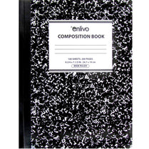 Premium composition notebook, 100 sheets, Black, Case Pack of 48, Ideal for Bulk Buyers