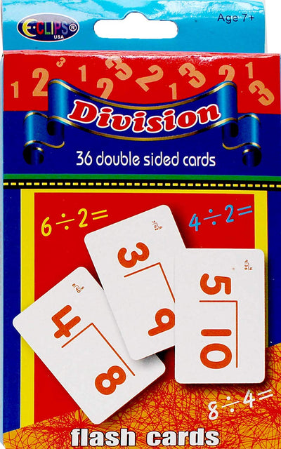 AUKSales Flash Cards, Division, Case Pack of 48 , Ideal for Bulk Buyers