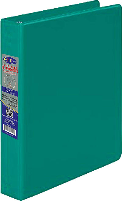 Vinyl Binder, 1", 2 Pockets, Neon Green, Case Pack of 24, Ideal for Bulk Buyers