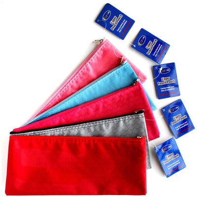 Zipper Pencil Pouch, Assorted Colors, Case Pack of 72, Ideal for Bulk Buyers