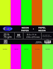 Multi-Purpose paper, 80 sheets, neon colors, Case Pack of 36, Ideal for Bulk Buyers