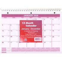 2020 12 Month Spiral Wall Calendar, 8