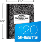 Composition Notebook 9-3/4" x 7-1/2", Wide Ruled/Margin, Marble Cover, 120 Sheets, Case Pack of 12