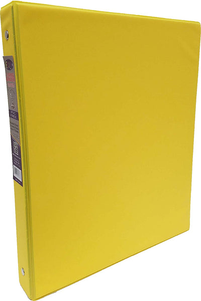 Vinyl Binder, 1", 2 Pockets, Neon Yellow, Case Pack of 24, Ideal for Bulk Buyers