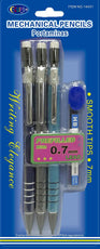 Mechanical Pencils, Extra Lead Refills, 3 pk , Case pack of 48, Ideal for bulk buyers