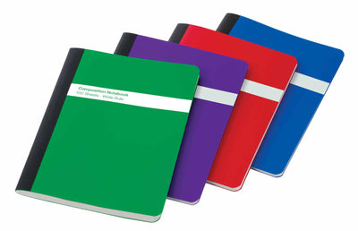 TOPS Poly Cover Notebook, 100 sheets, 9.75" x 7.5", Wide Ruled, Case Pack of 12, Ideal for Bulk Buyers