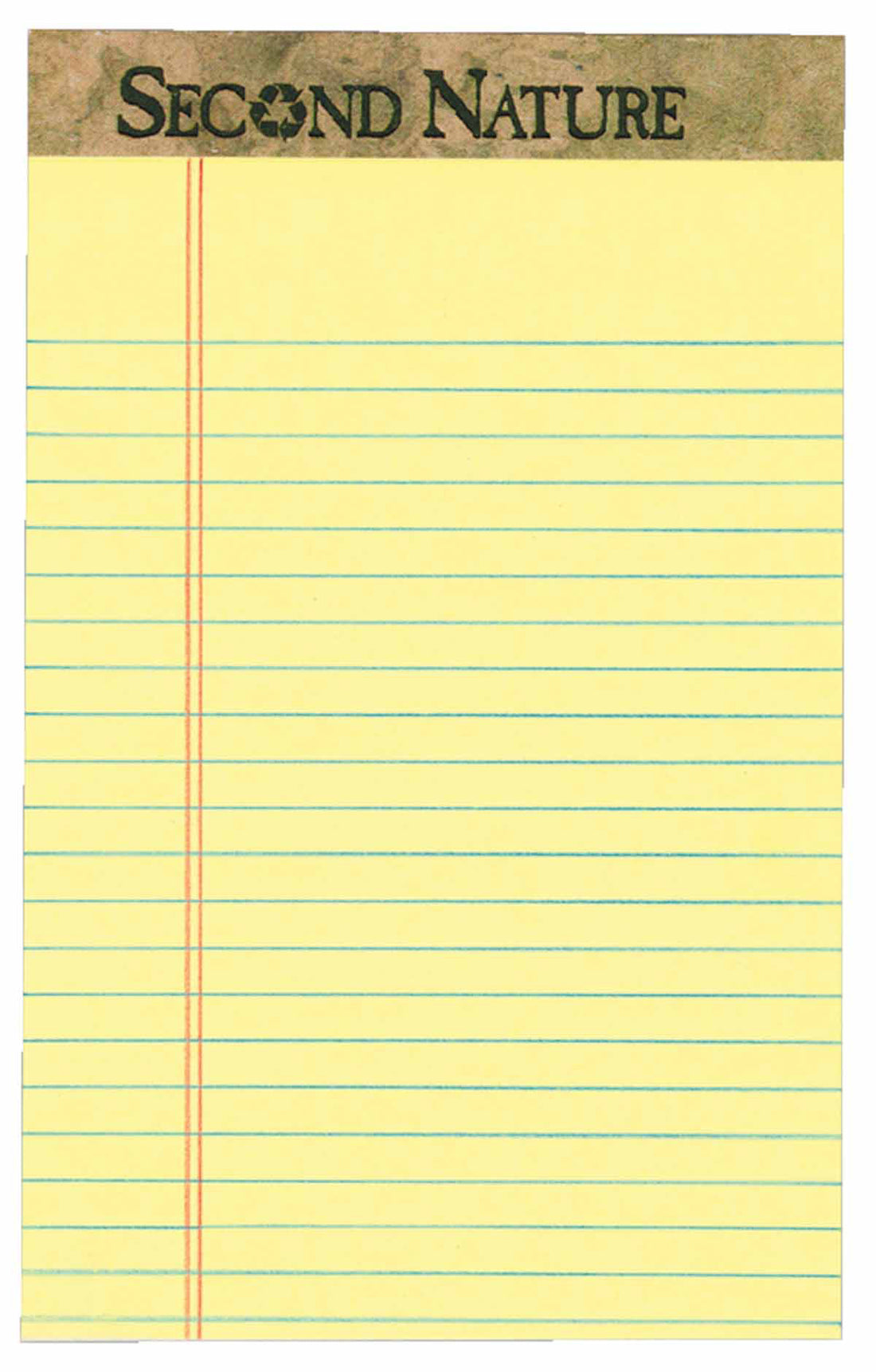 TOPS "Second Nature" Canary Writing Pad, 5"x 8", 50 sheets, Case Pack of 144, Ideal for Bulk Buyers
