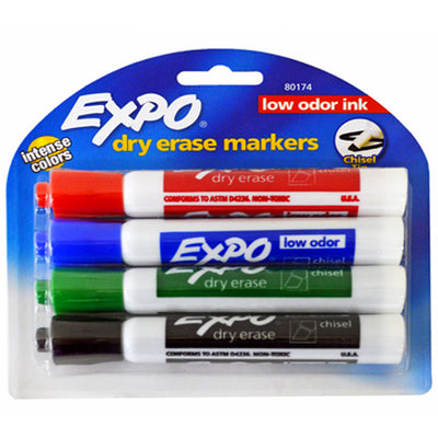 Expo Dry Erase Marker, 4pk, Assorted Colors, Case Pack of 48, Ideal for Bulk Buyers