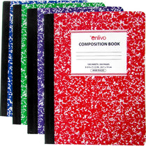 Premium composition notebook, 100 sheets, Asst. colors (blue, red, purple, green), Case Pack of 48, Ideal for Bulk Buyers