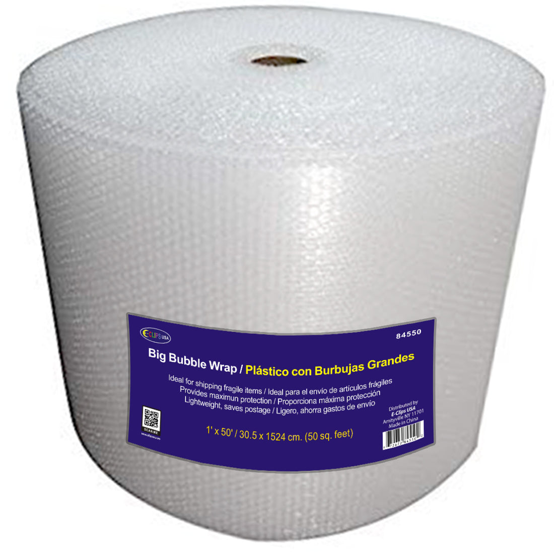 Super big bubble wrap 1 x 50, Case Pack of 4 , Ideal for Bulk Buyers