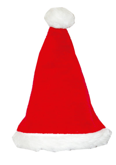 Deluxe Plush Santa Hat 17", Case Pack of 72 , Ideal for Bulk Buyers