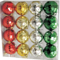 Christmas Solid Balls 7cm , Asst Colors , Case Pack of 72, Ideal for Bulk Buyers