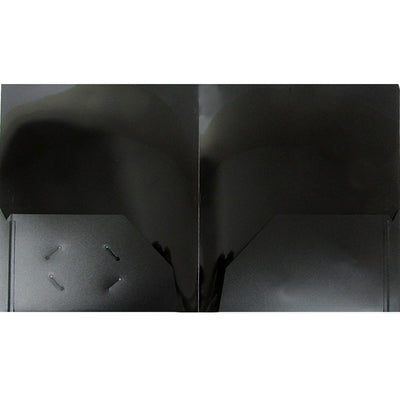 TOPS, 2 Pocket Poly folders, No Holes, Black , Case Pack of 72, Ideal for Bulk Buyers