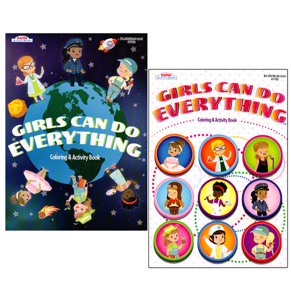 Girls Can Do Everything Coloring Book & Activity Book, Case Pack of 48 , Ideal for Bulk Buyers