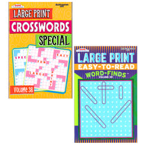 Assorted Puzzles: Word Finds, Crosswords, Pocket Size, Case Pack of 72, Ideal for Bulk Buyers