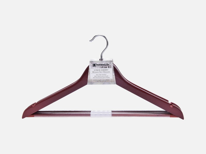5PK WOODEN HANGER CHERRY A GRADE - 24