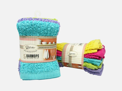 5PK 12" X 12" BAR MOP- SPRING COLORS-48