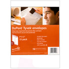 DUPONT Envelopes,  9" x 12", 15 Pack, Self Sealing, White, Case Pack of 20, Ideal for Bulk Buyers