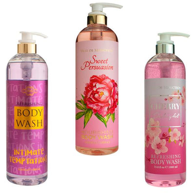 Gel Body Wash , Assorted Scents,  33.8 Oz , Case Pack of 12 , Ideal for Bulk Buyers