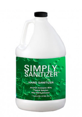 Simply Sanitizer, Hand Sanitizer 80% Alcohol , 1 Gallon , Case Pack of 4, Ideal for Bulk Buyers